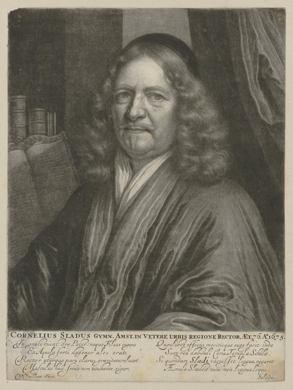 Porträtt av Cornelis Sladus av Wallerant Vaillant