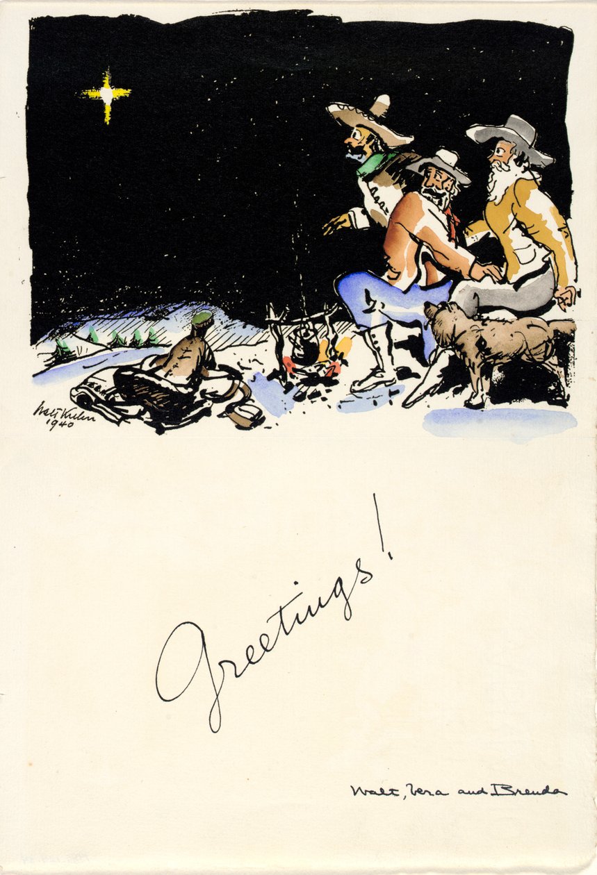 Julhälsningar 1940 av Walt Kuhn
