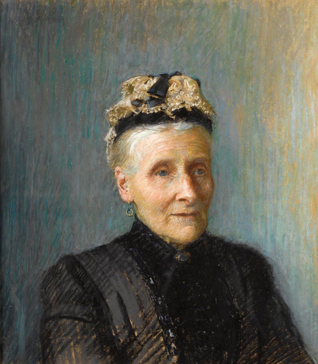 Porträtt av en kvinna (pastell på papper) av Walter Bonner Gash