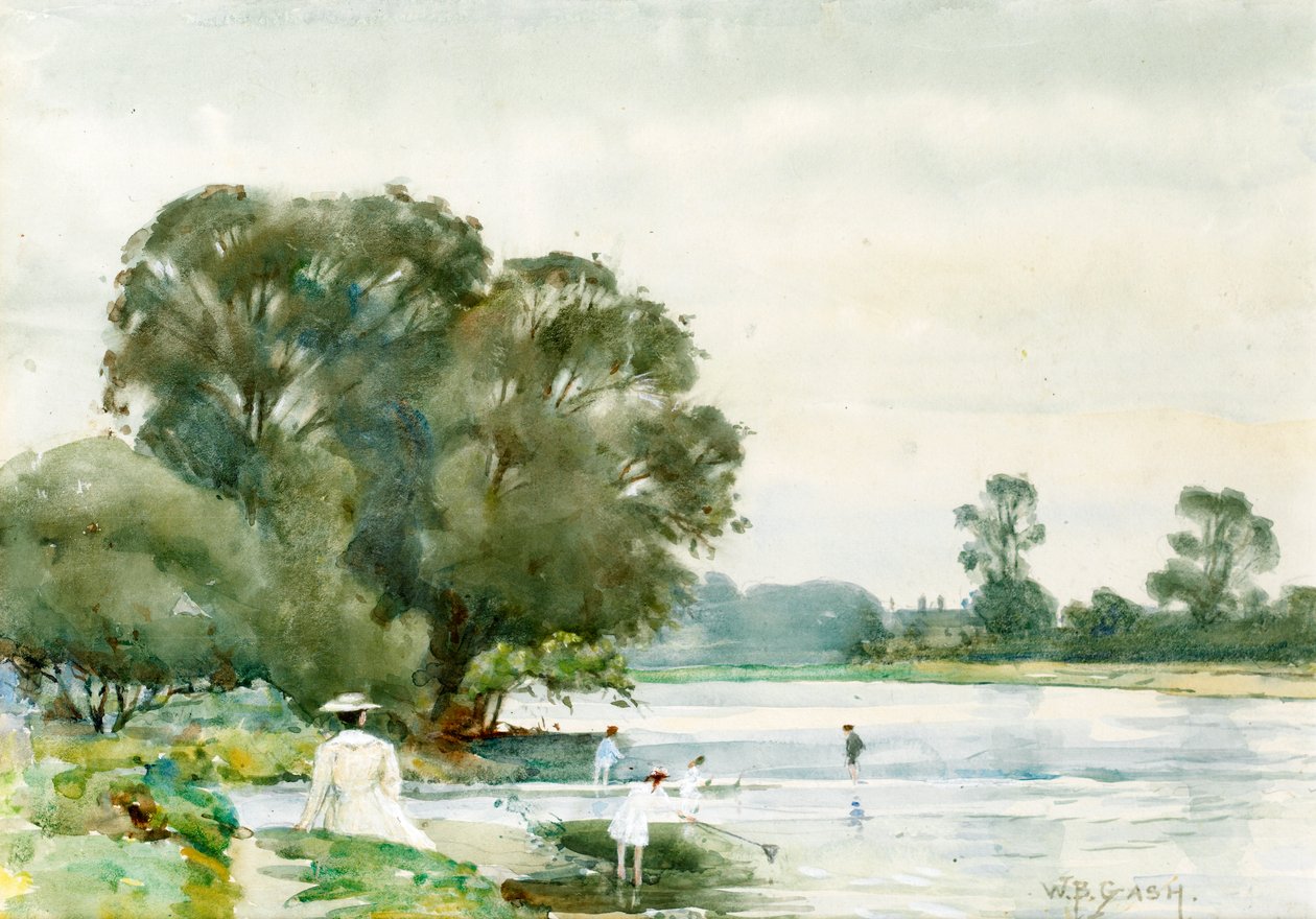 Flodbank av Walter Bonner Gash