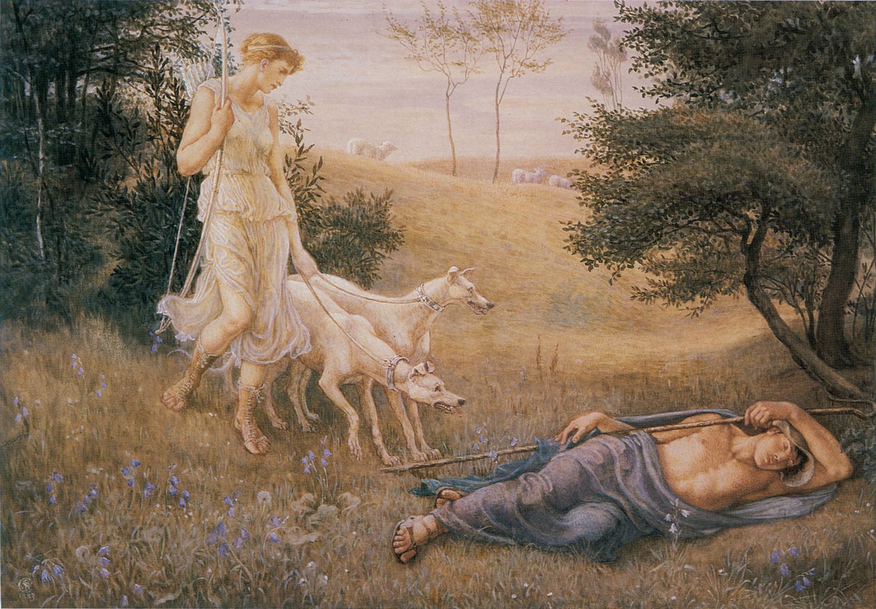 Diana and Endymion  av Walter Crane