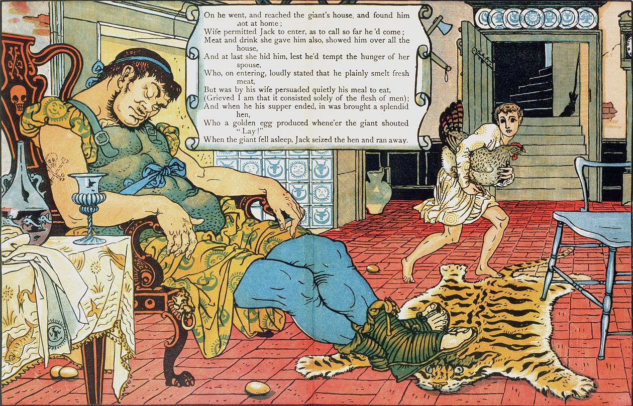 Jack and the Beanstalk (illustration) av Walter Crane