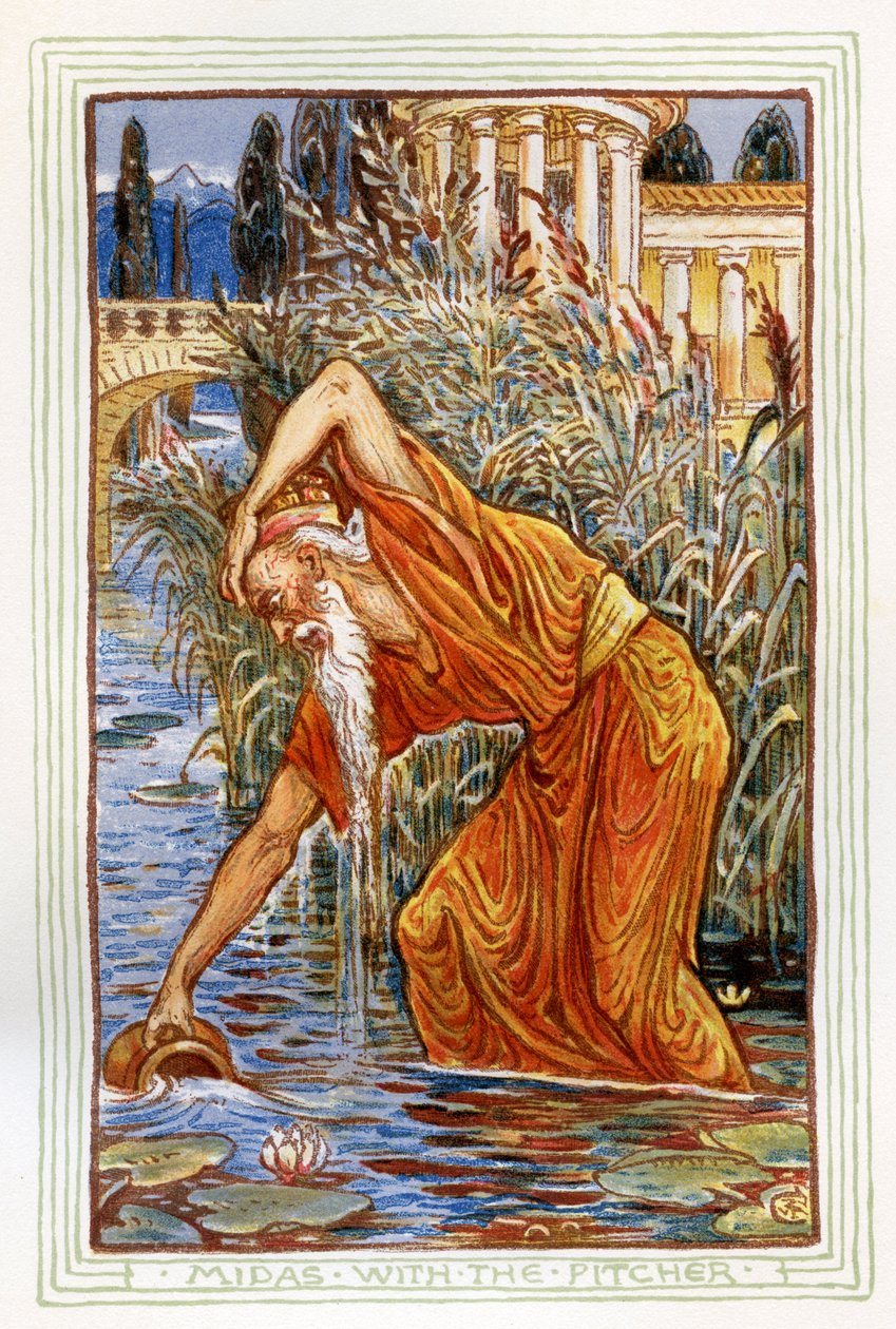 Midas med pitchern av Walter Crane