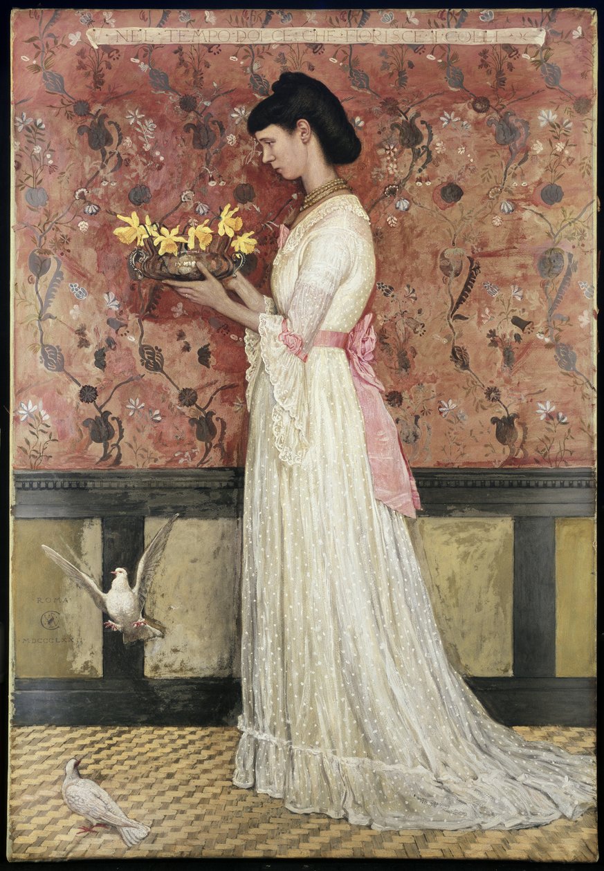 Porträtt av Mrs Ingram Bywater, 1872 av Walter Crane