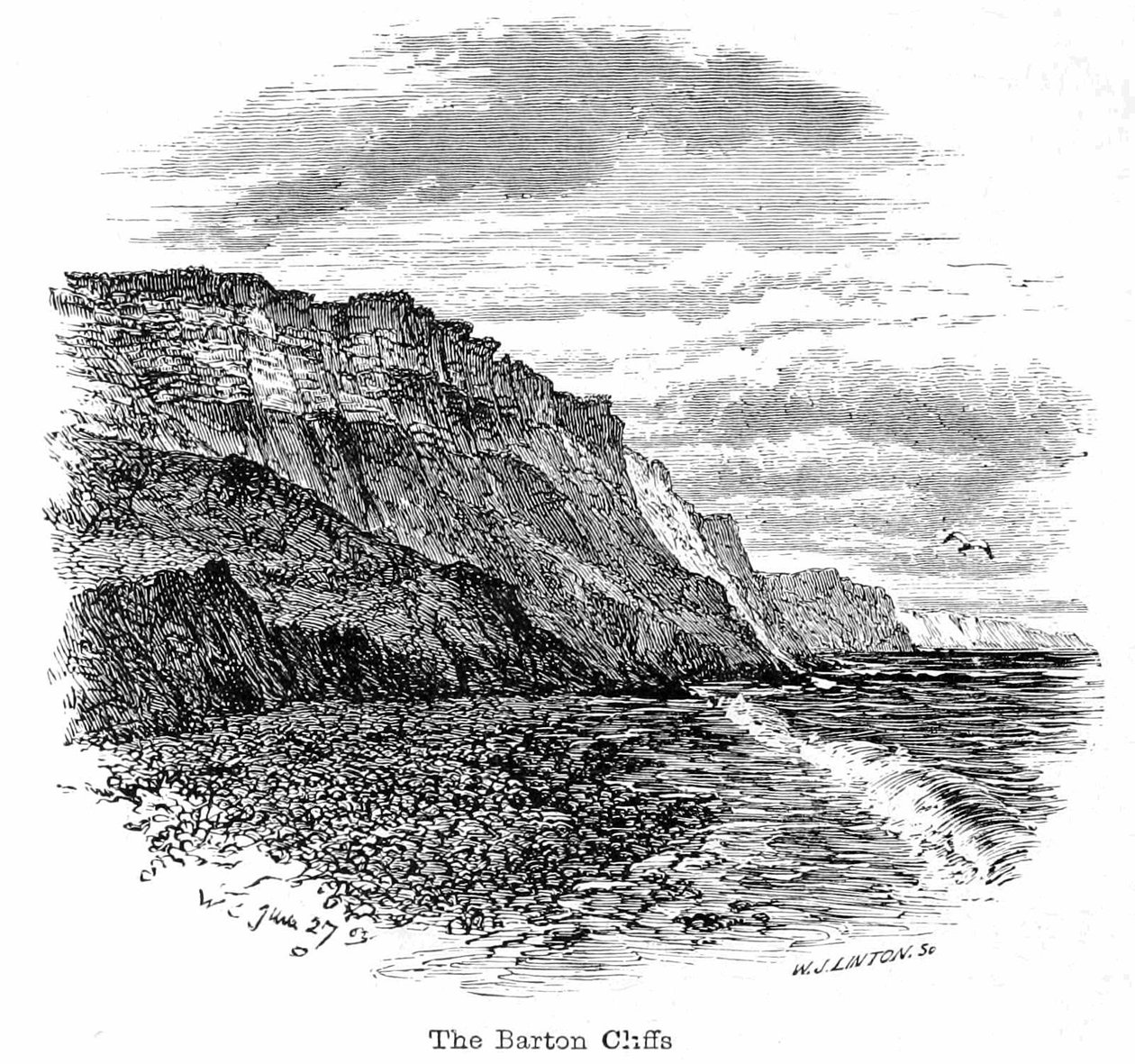 The Barton Cliffs av Walter Crane