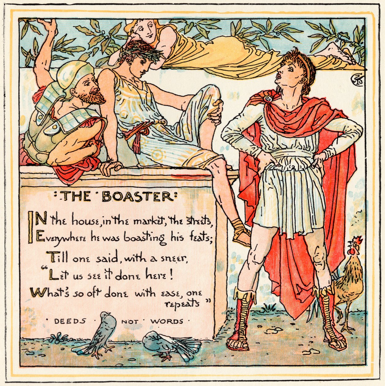 The Boaster, illustration från 