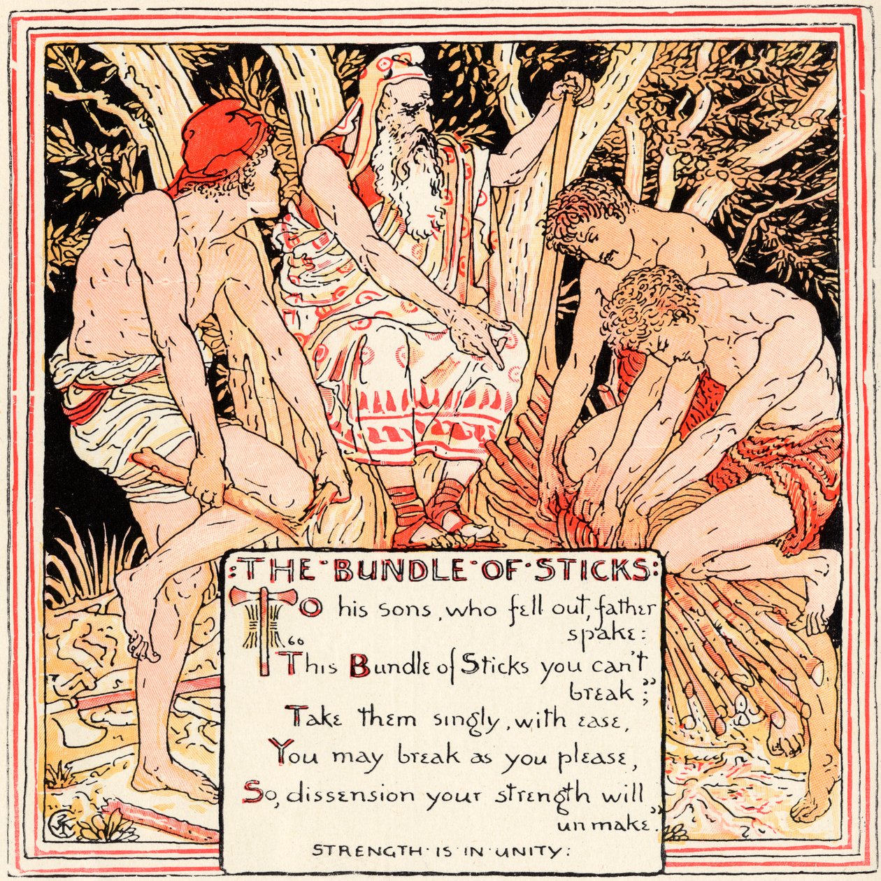 The Bundle of Sticks, illustration från 