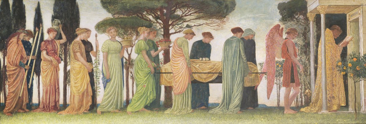 Årets död, 1872 (tempera und gouache på papper) av Walter Crane