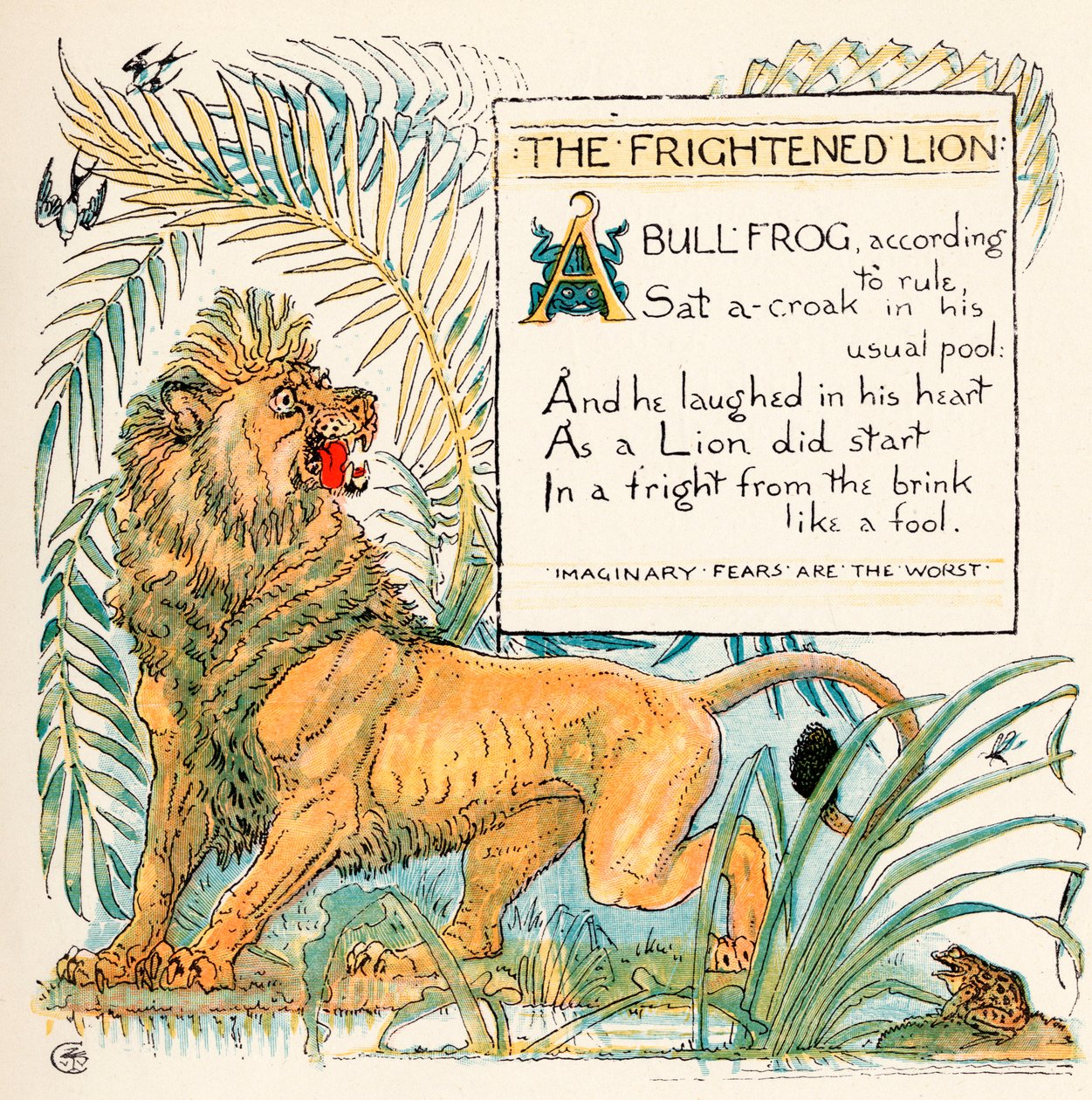 The Frightened Lion, illustration från 