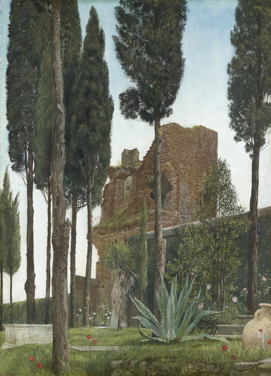 The Grave of Shelley (akvarell på papper) av Walter Crane