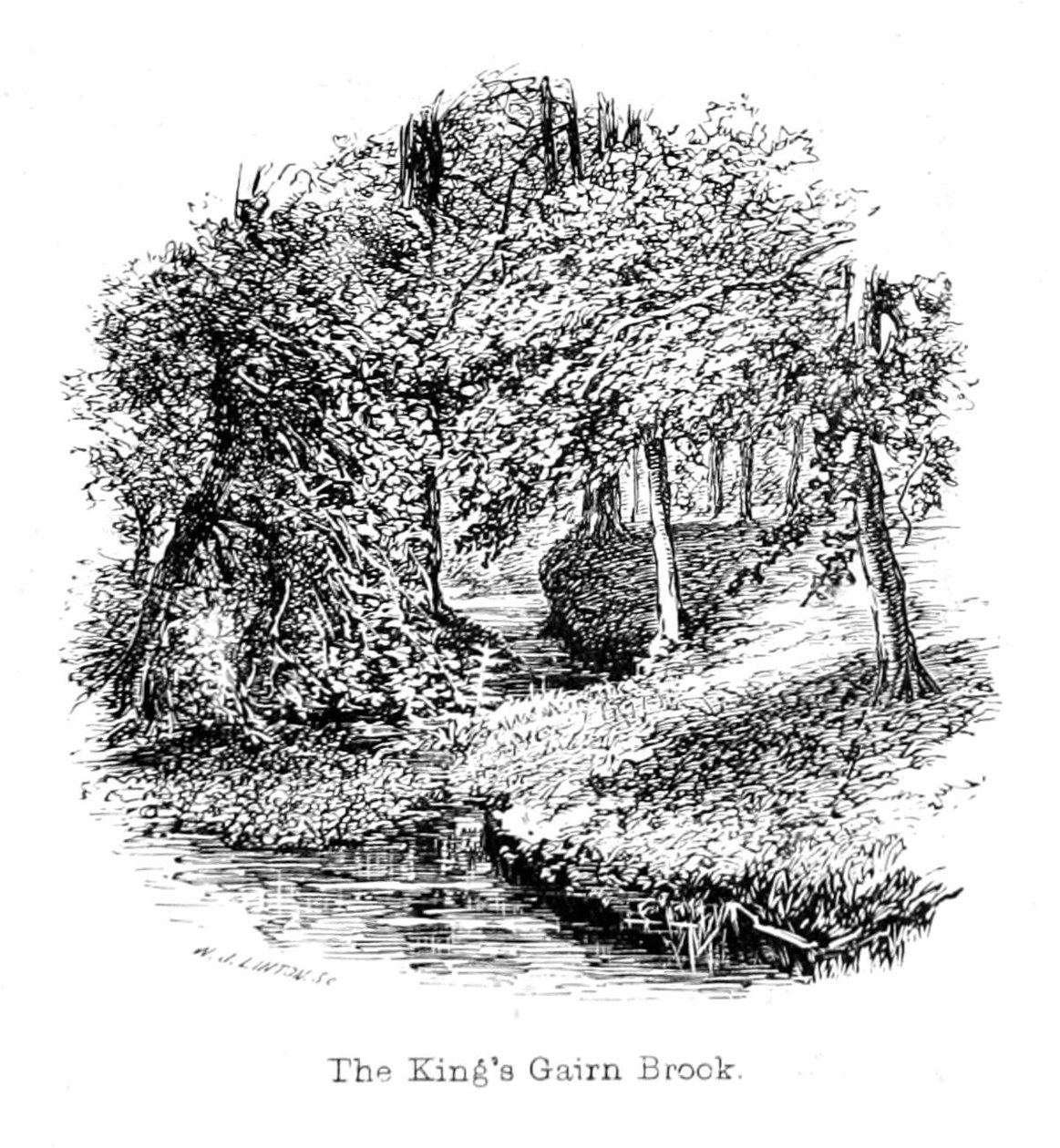 The Kings Gairn Brook av Walter Crane