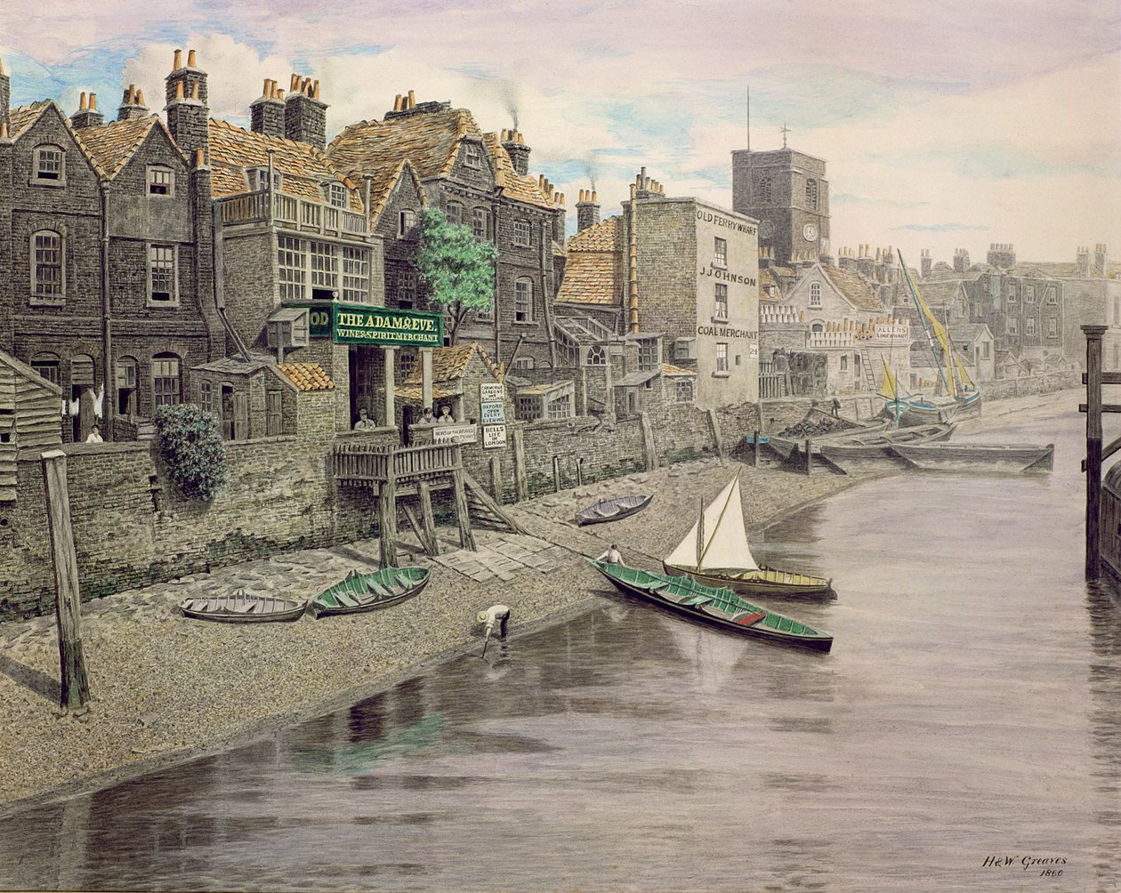 Adam and Eve Tavern, Chelsea (se även 128131) av Walter Greaves