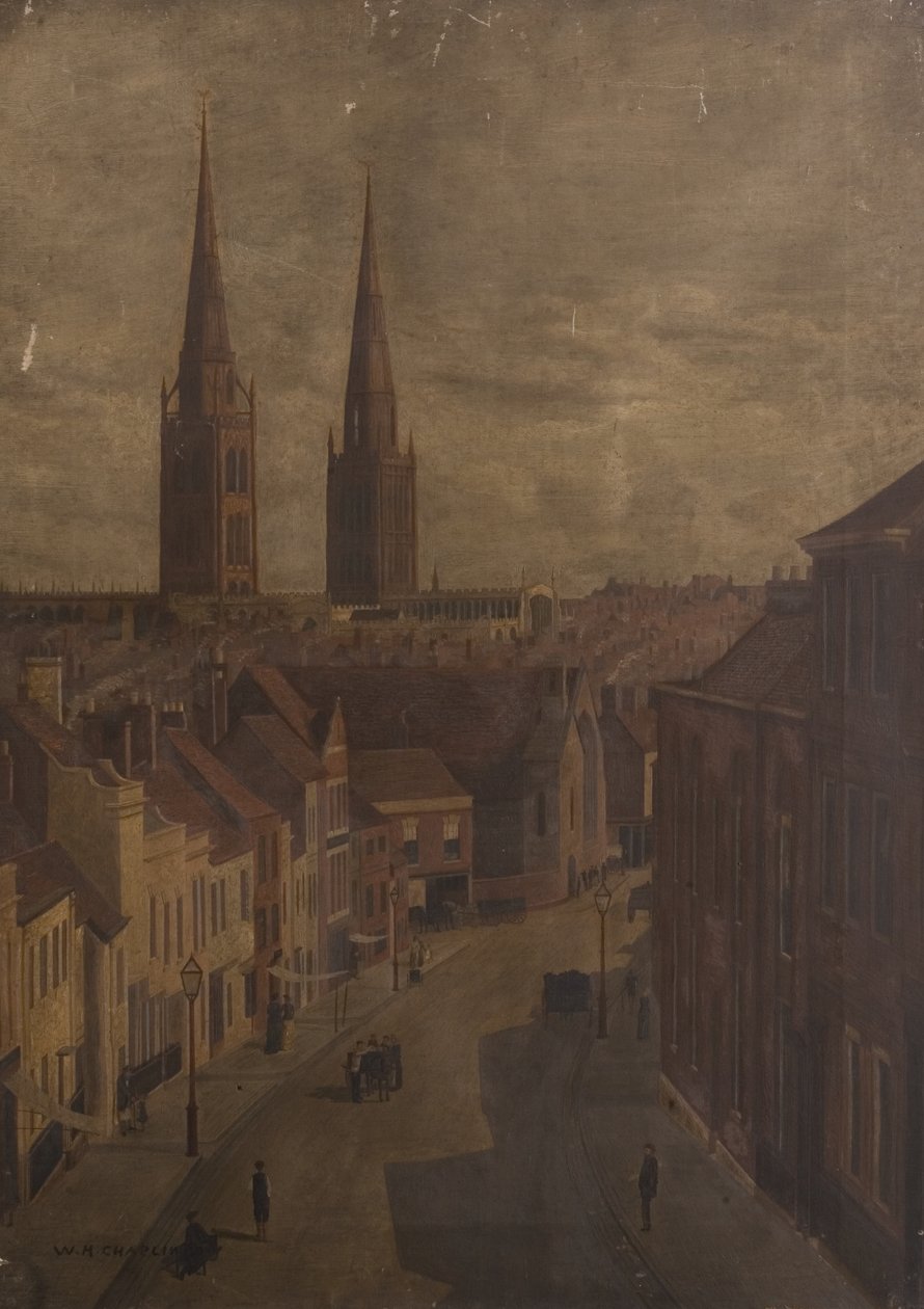 Bishop Street, Coventry, ca 1885 av Walter H. Chaplin