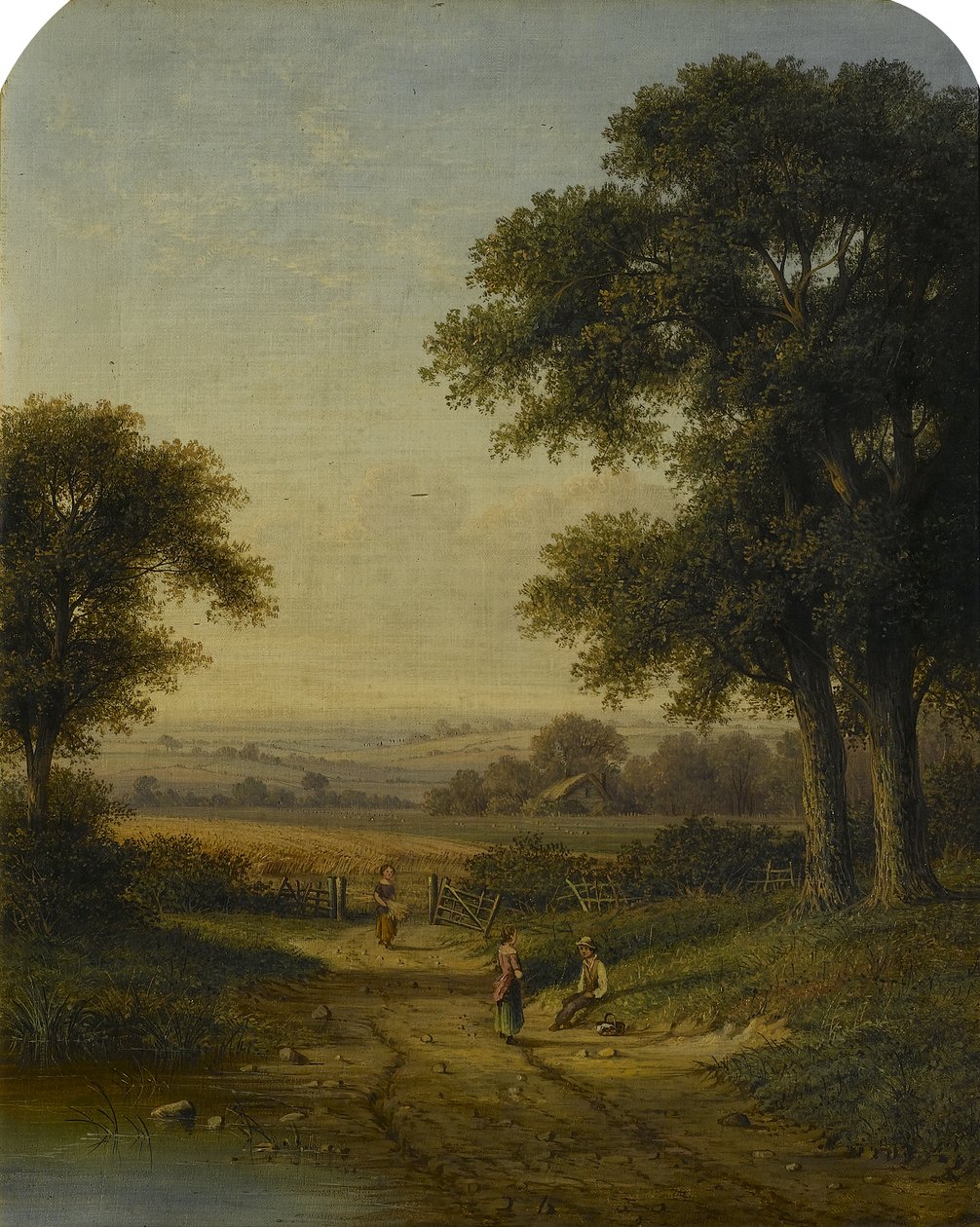 En utsikt i Surrey, sent 1800-tal av Walter Heath Williams