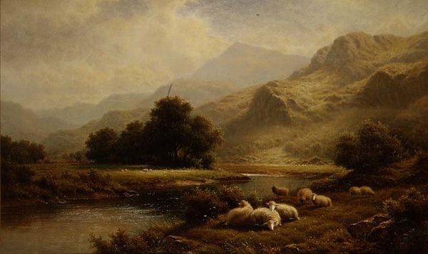 Utsikt över Lledr, norra Wales av Walter J. Watson