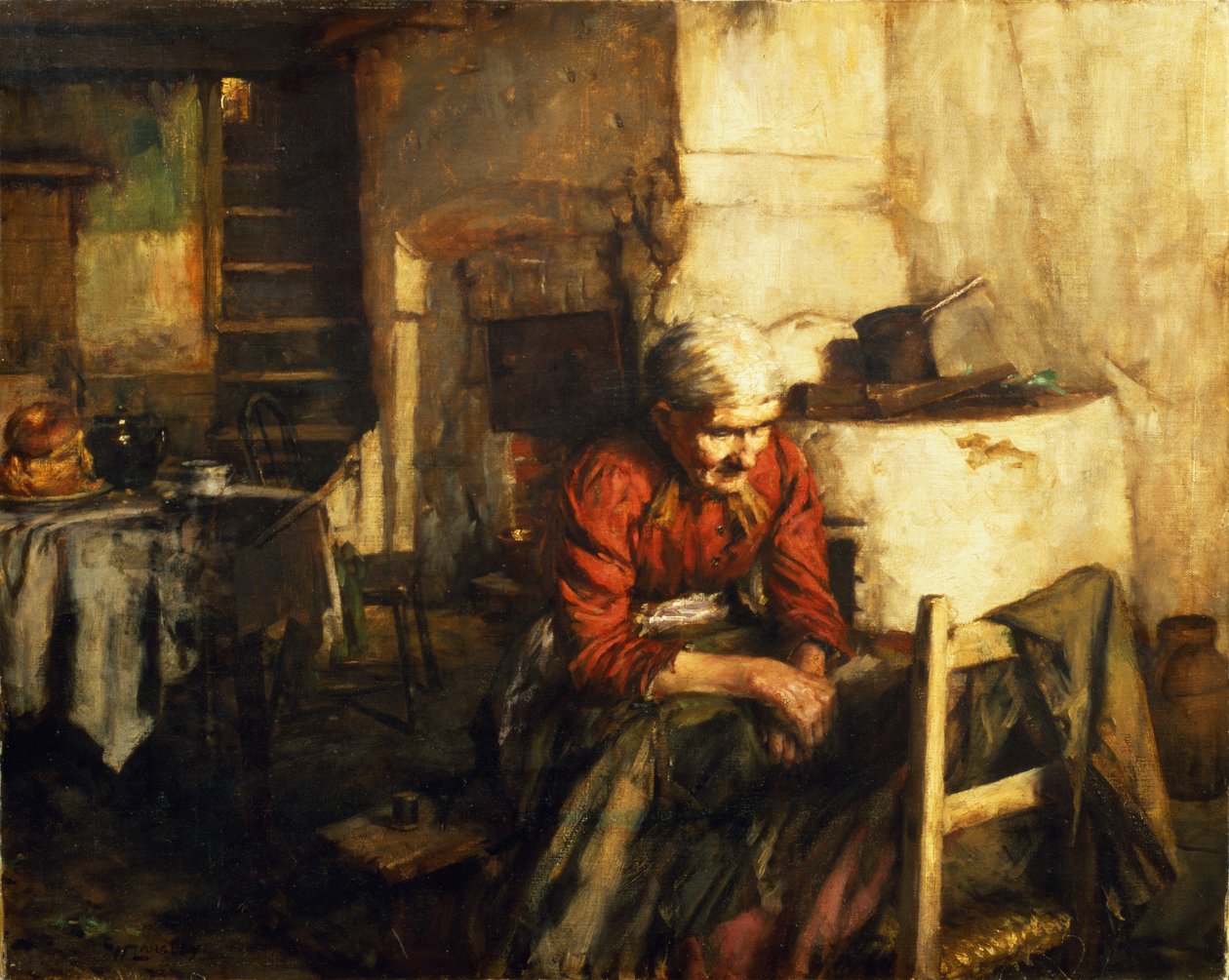 Lagar kläder av Walter Langley