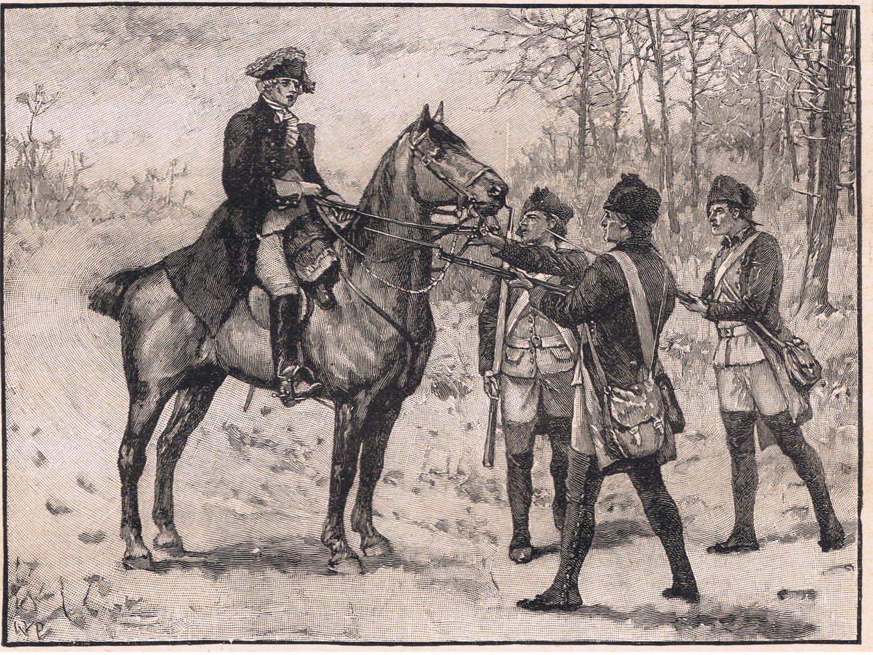 Arrestering av major Andre AD 1780 av Walter Paget
