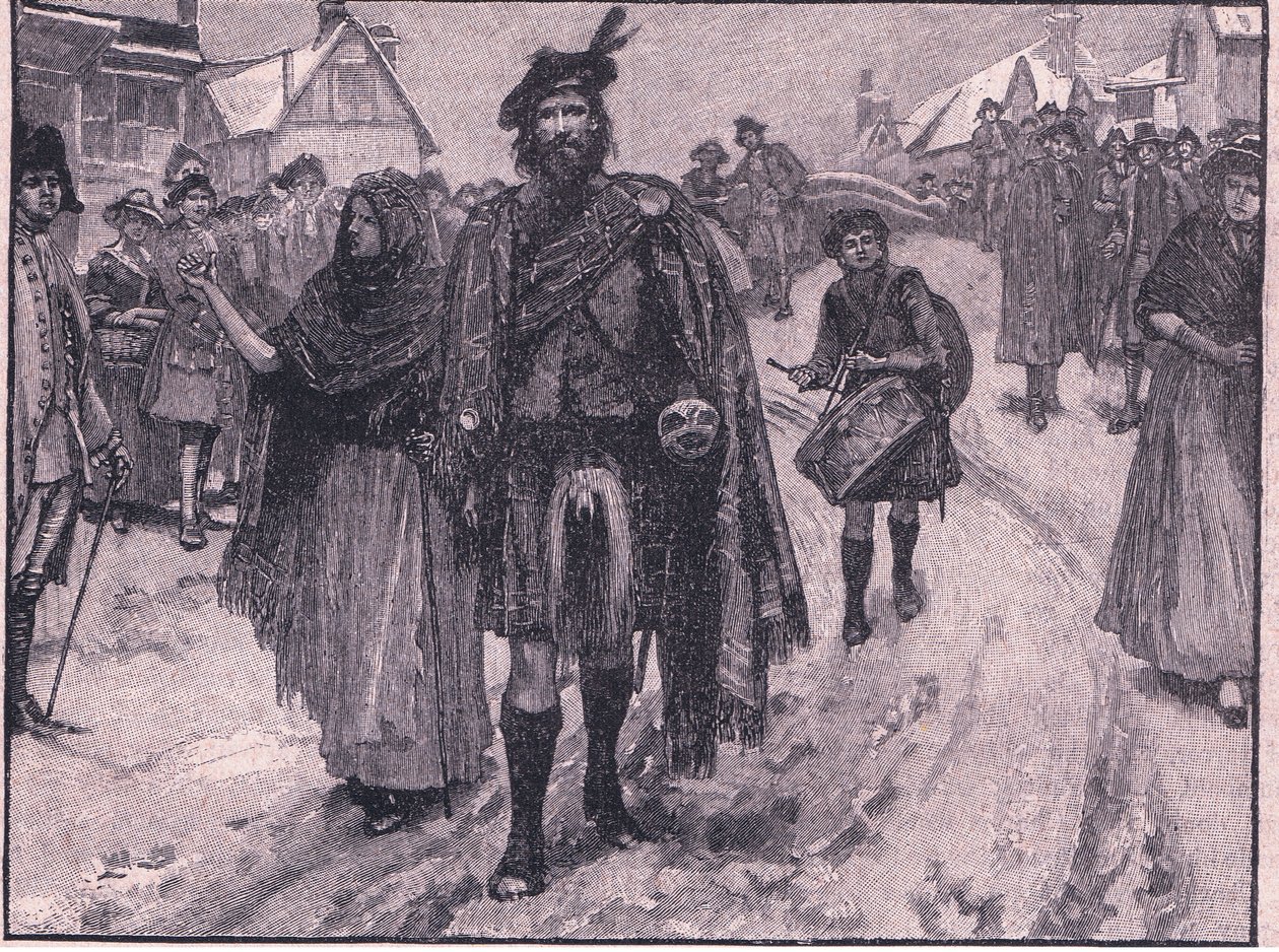 Prins Charlies förtrupp vid Manchester AD 1745 av Walter Paget