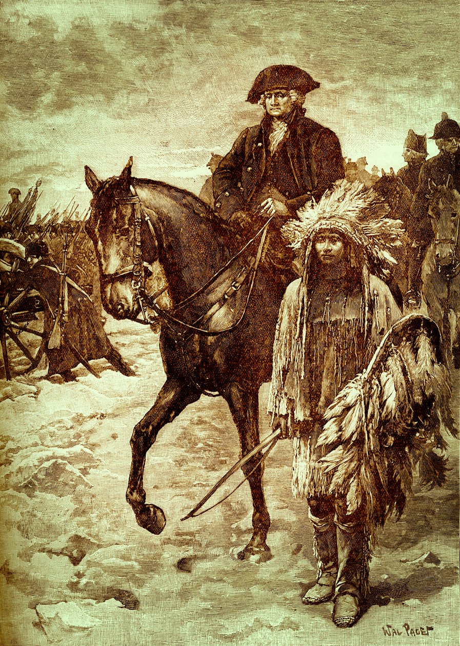 Washington korsar Delaware, Amerika av Walter Paget