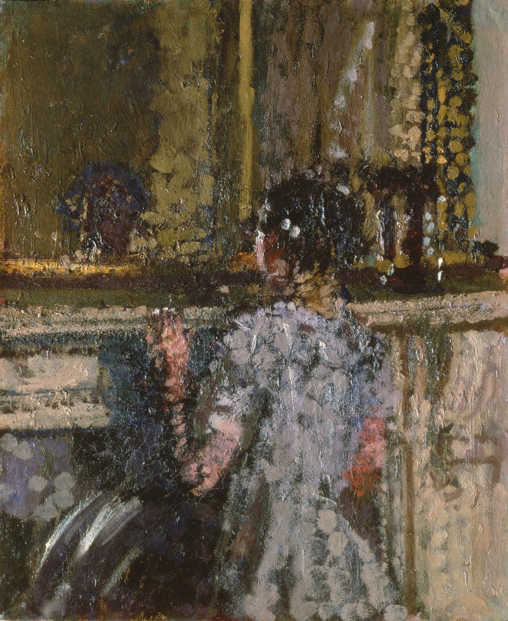 Flicka som tittar in i en spegel av Walter Richard Sickert