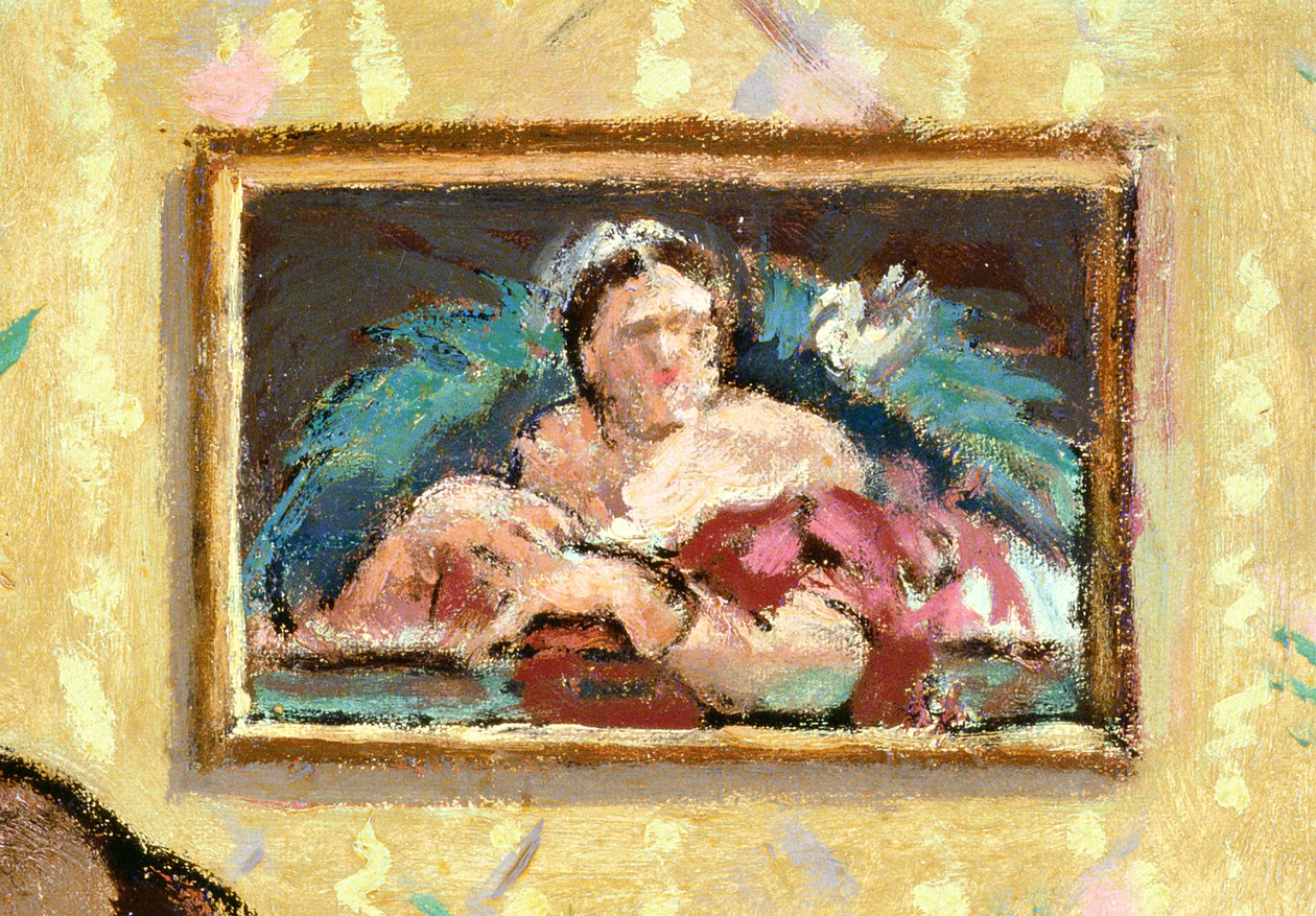 Målning på en vägg, detalj av Ennui, c.1913 olja på duk se 138791 av Walter Richard Sickert