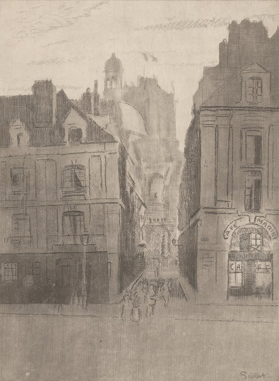 Gata i Dieppe av Walter Richard Sickert