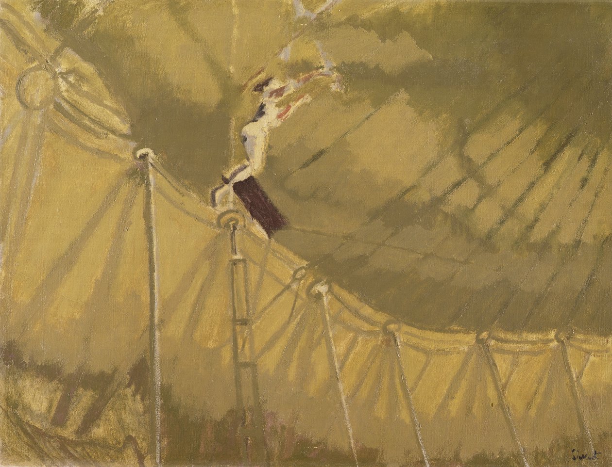 Trapetsen, ca 1920 av Walter Richard Sickert