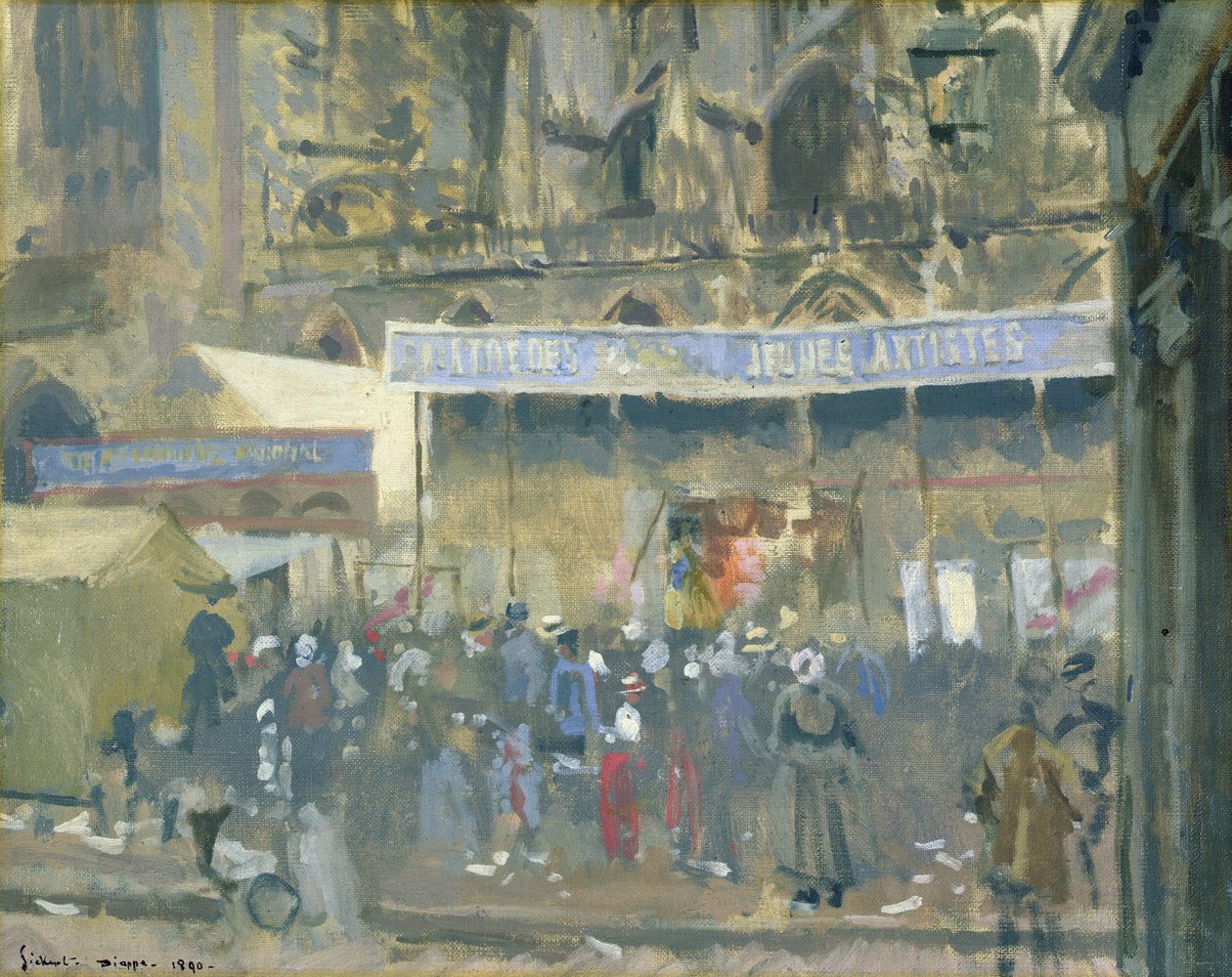 Teater för unga konstnärer, Dieppe, 1890 av Walter Richard Sickert