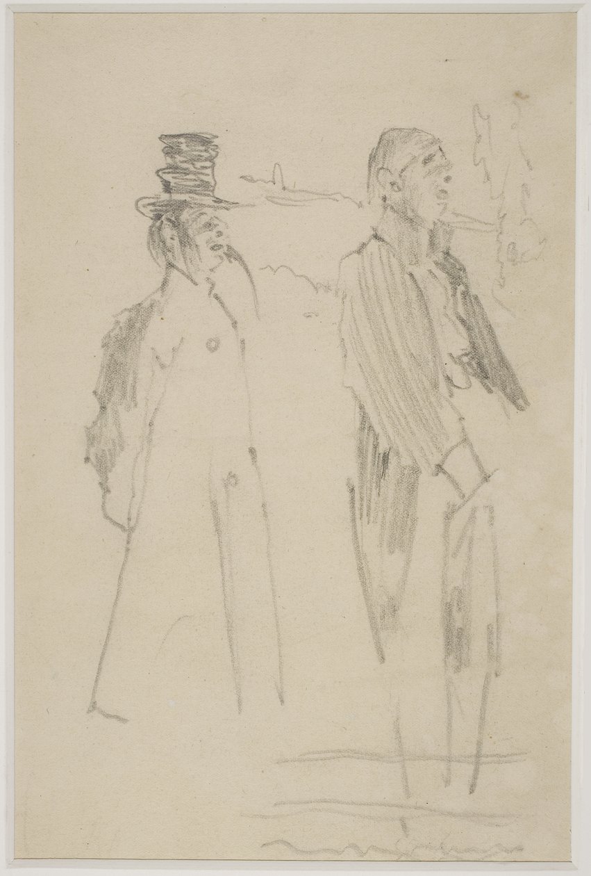Två Vaudeville-herrar, ca 1888 av Walter Richard Sickert