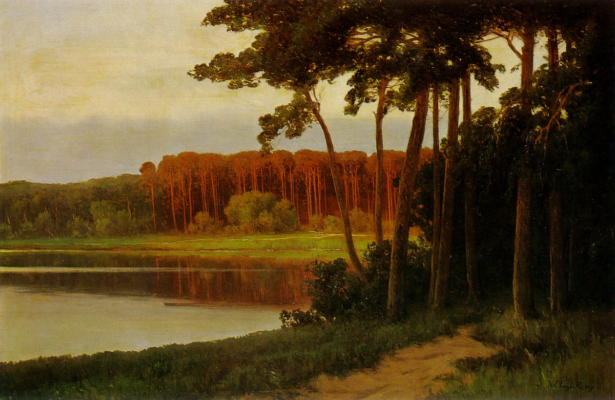 Grunewaldsee oder Schlachtensee Berlin av Walter Leistikow