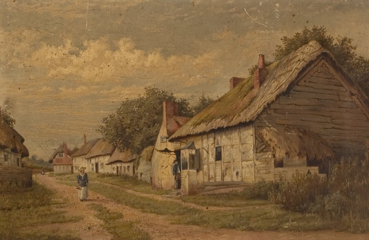A Gloucestershire Lane, sent 1800-tal av Walter Scott