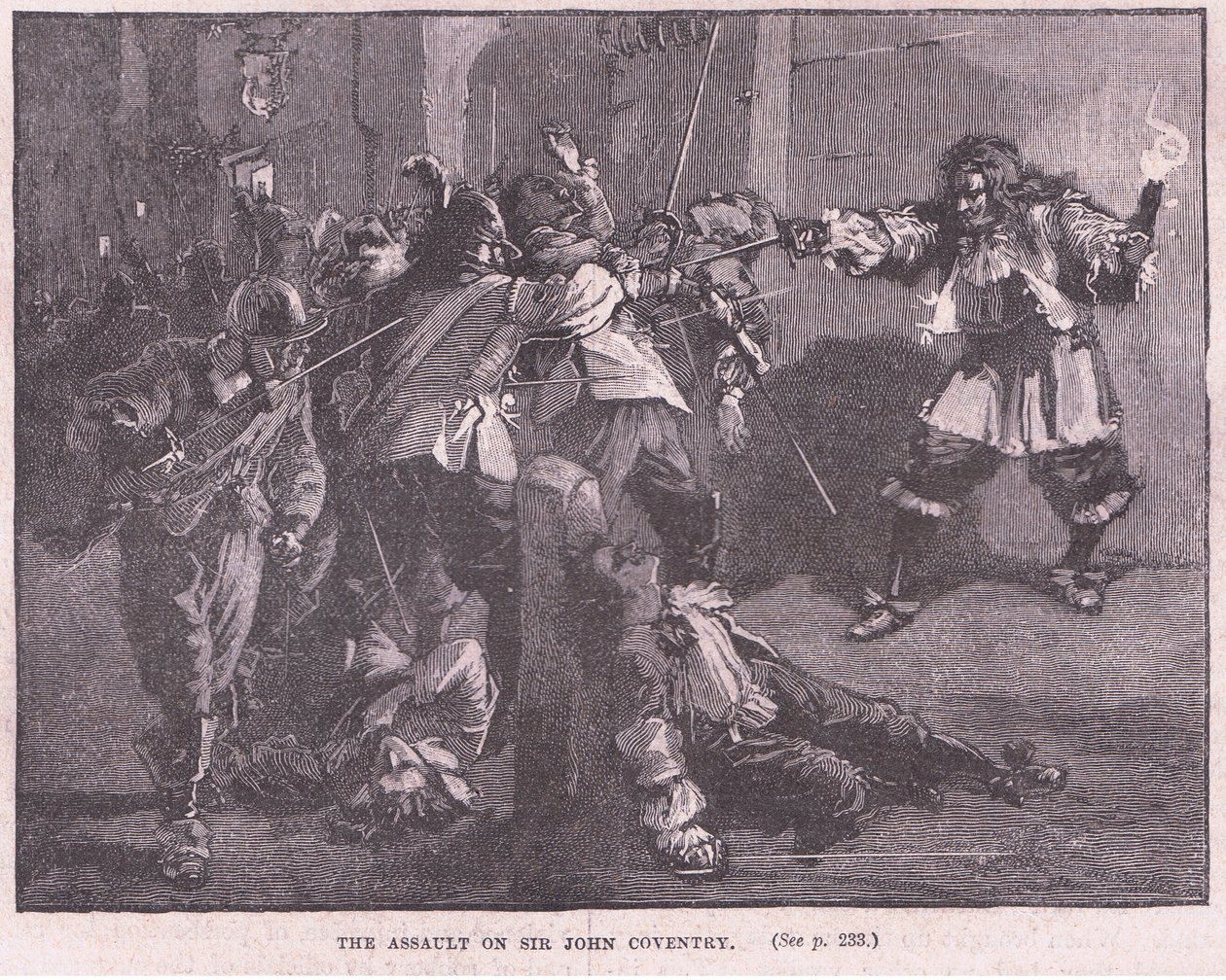 Anfallet mot Sir John Coventry av Walter Stanley Paget