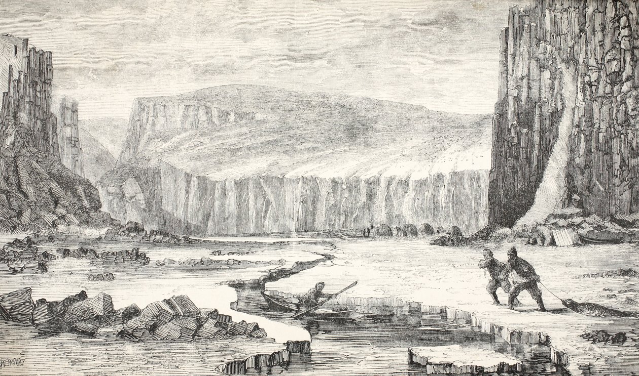 Illustration från expeditionen av Steam Yacht 