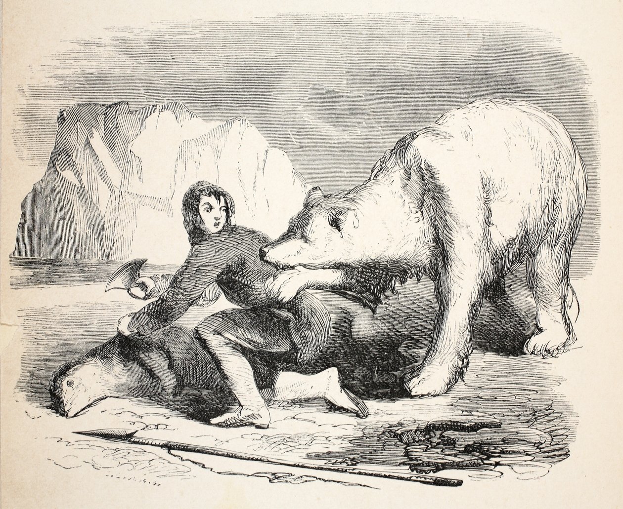 Grönländarens måltid tillägnad en björn, 1859 av Walter William May