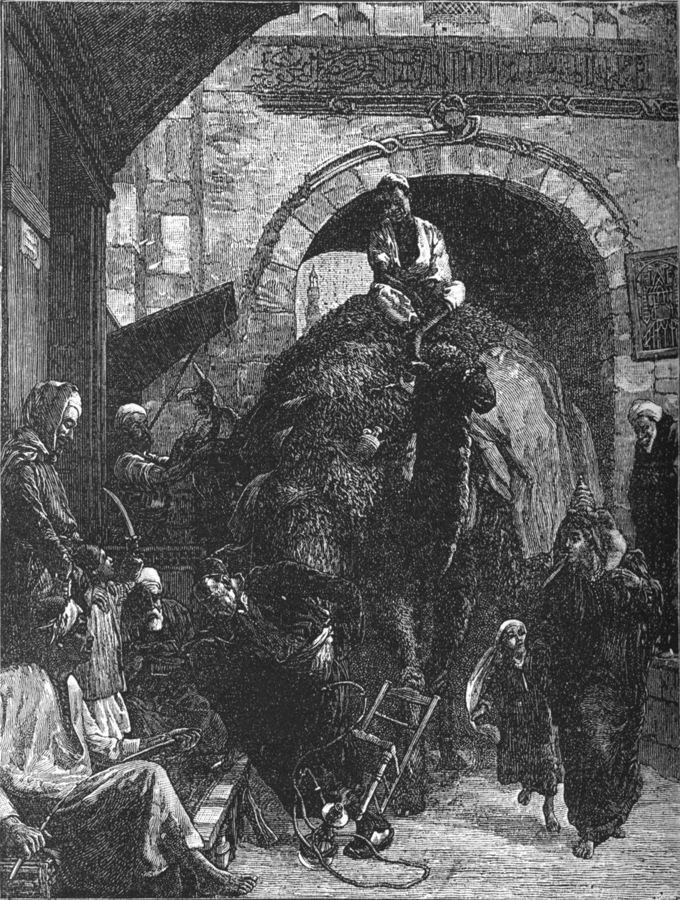 En smal väg i Kairo, c1882 av Walter Charles Horsley