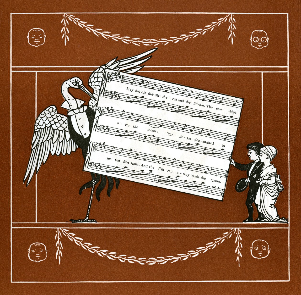 Katten och fiolen av Walter Crane