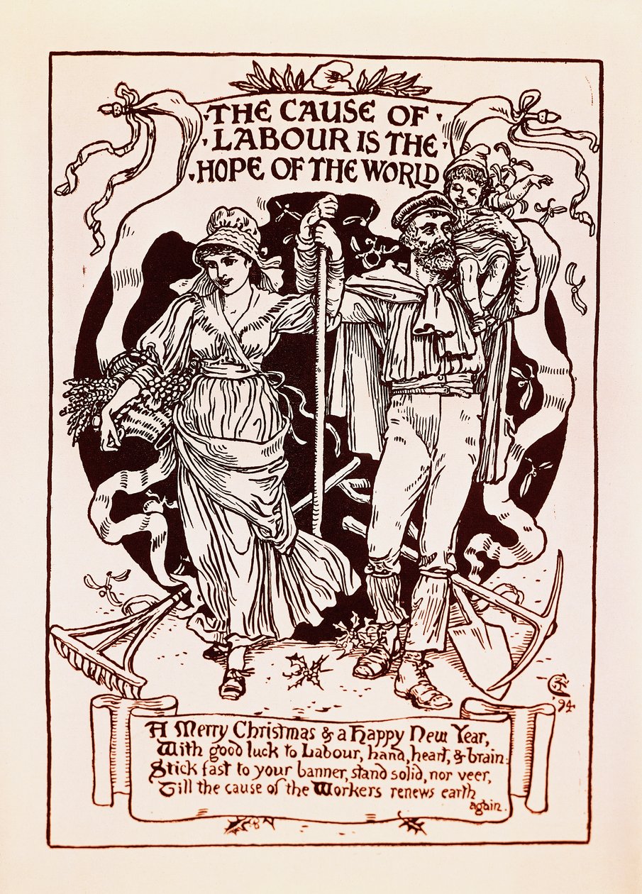 Cause of Labor är Hope of World av Walter Crane