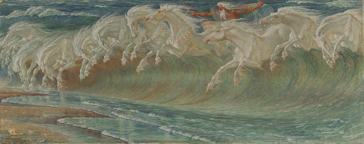 Neptunus hästar av Walter Crane