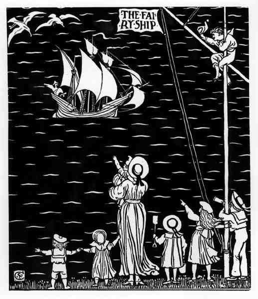 Slutuppsats av "The Fairy Ship" av Walter Crane