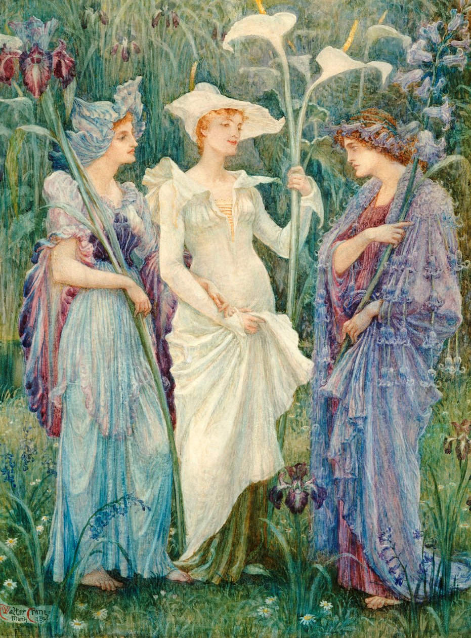 Vårens fänrikar, 1894 av Walter Crane