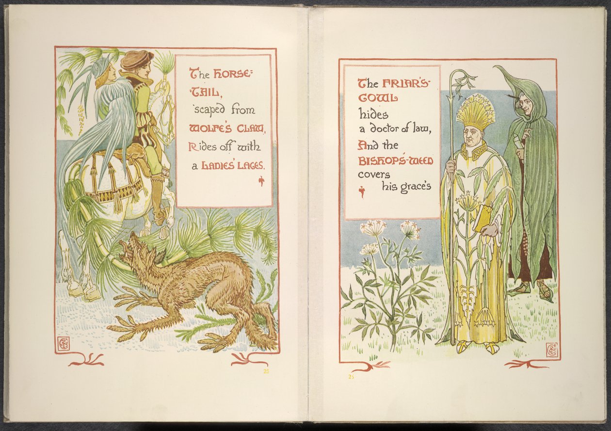 Hästsvans och munkehölje av Walter Crane