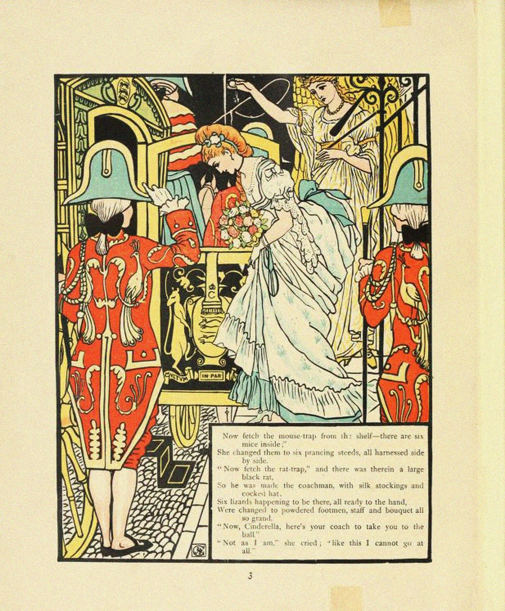 Illustration för Saga Askungen av Walter Crane