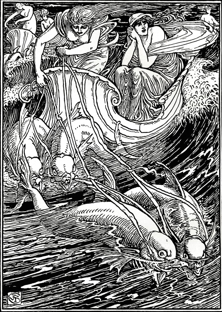 Illustration för Faerie Queene, c1890, 1897 av Walter Crane