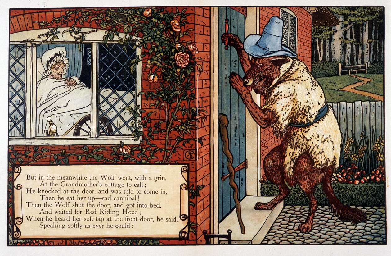 Rödluvan, av John Lane, Walter Crane