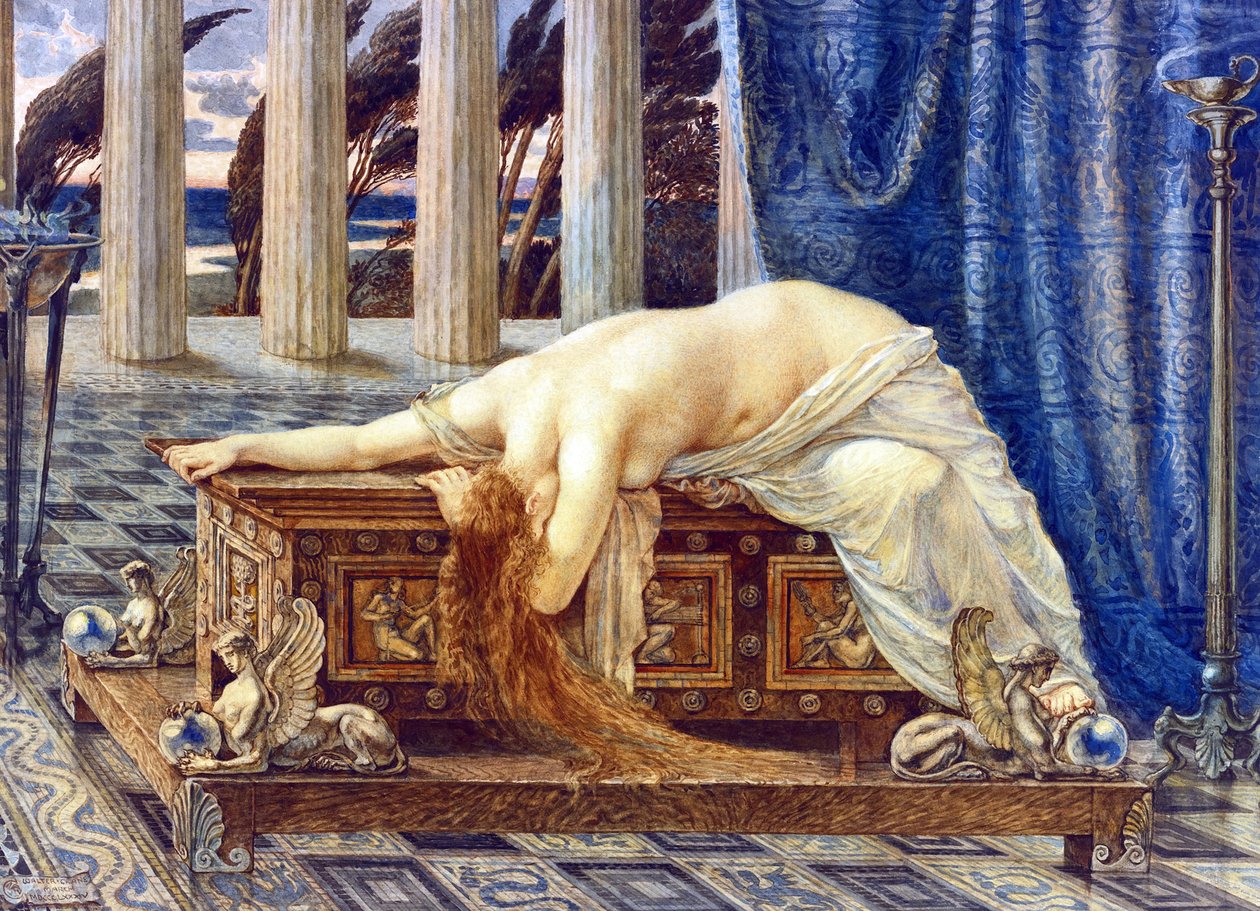 Pandora - Målning av Walter Crane (1845-1915) av Walter Crane