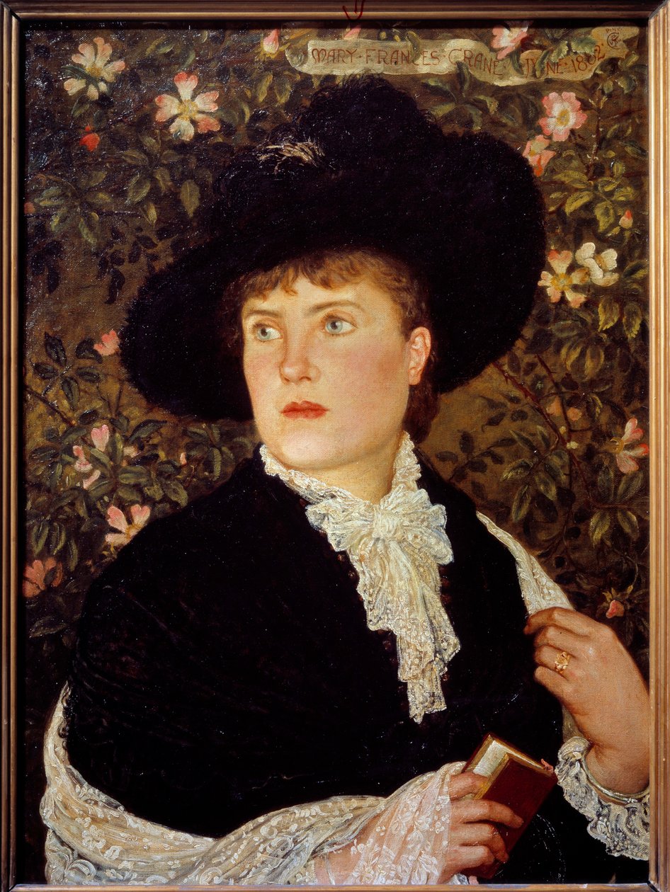 Porträtt av Madame Walter Crane (? -1915) född Mary Frances Målning av Walter Crane (1845-1915) 1882 Sön. 0,78x0,56 m Paris, musee d