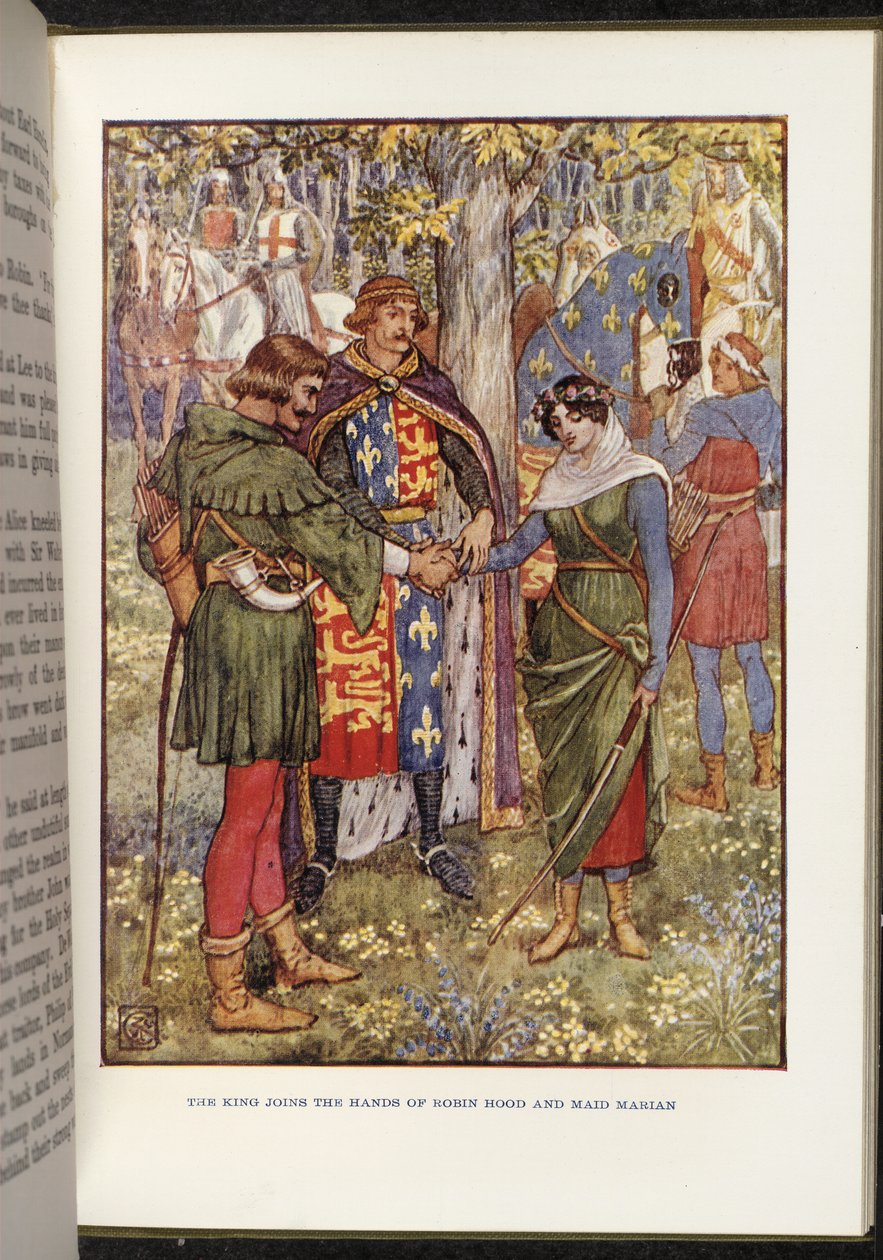 Robin Hood och Maid Marian av Walter Crane