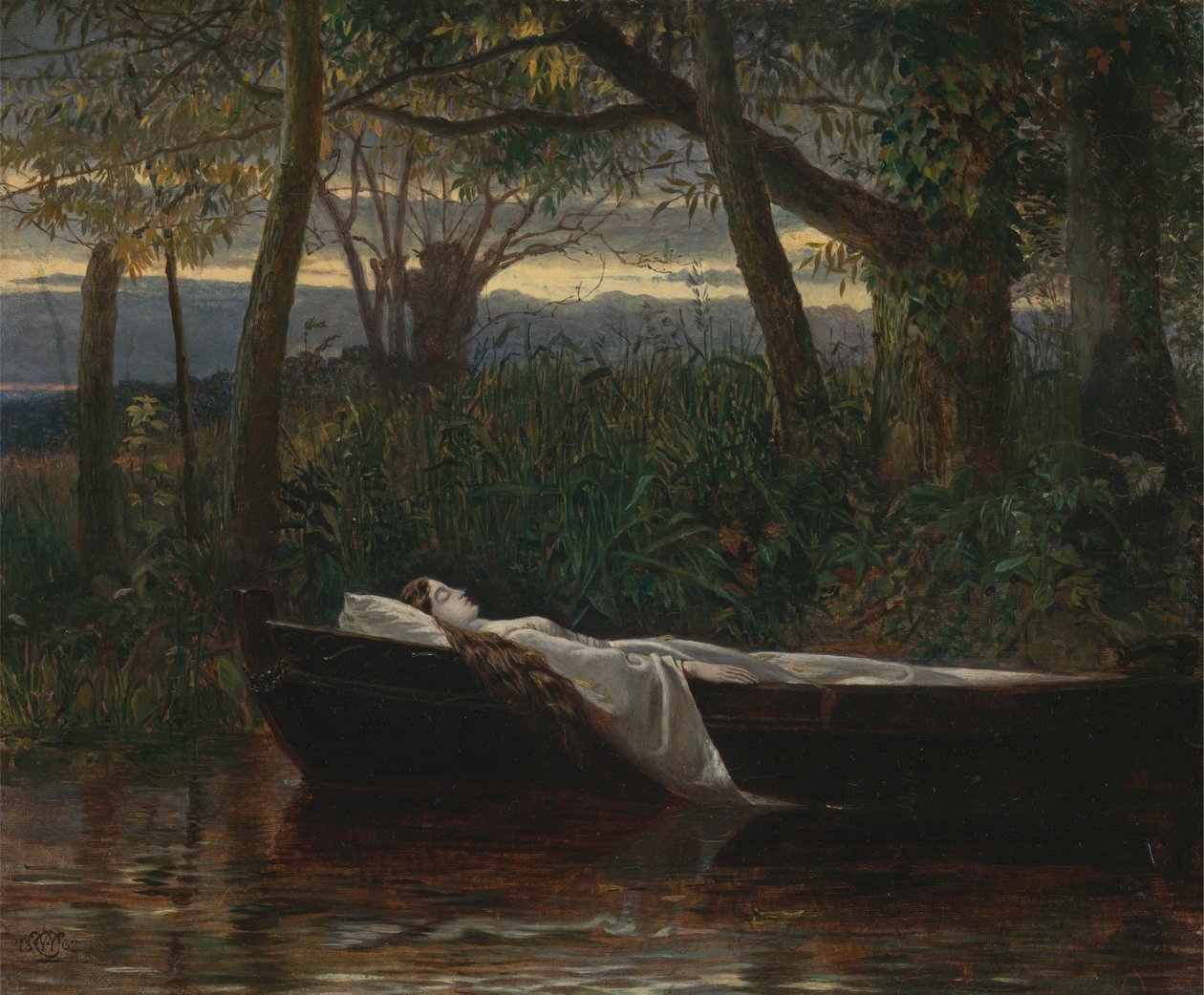 The Lady of Shalott [1862, Royal Academy of Arts, London, utställningskatalog] av Walter Crane
