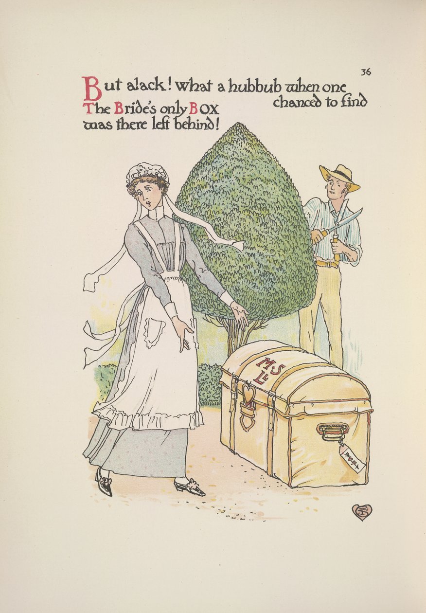 Brudens enda låda hade lämnats kvar av Walter Crane