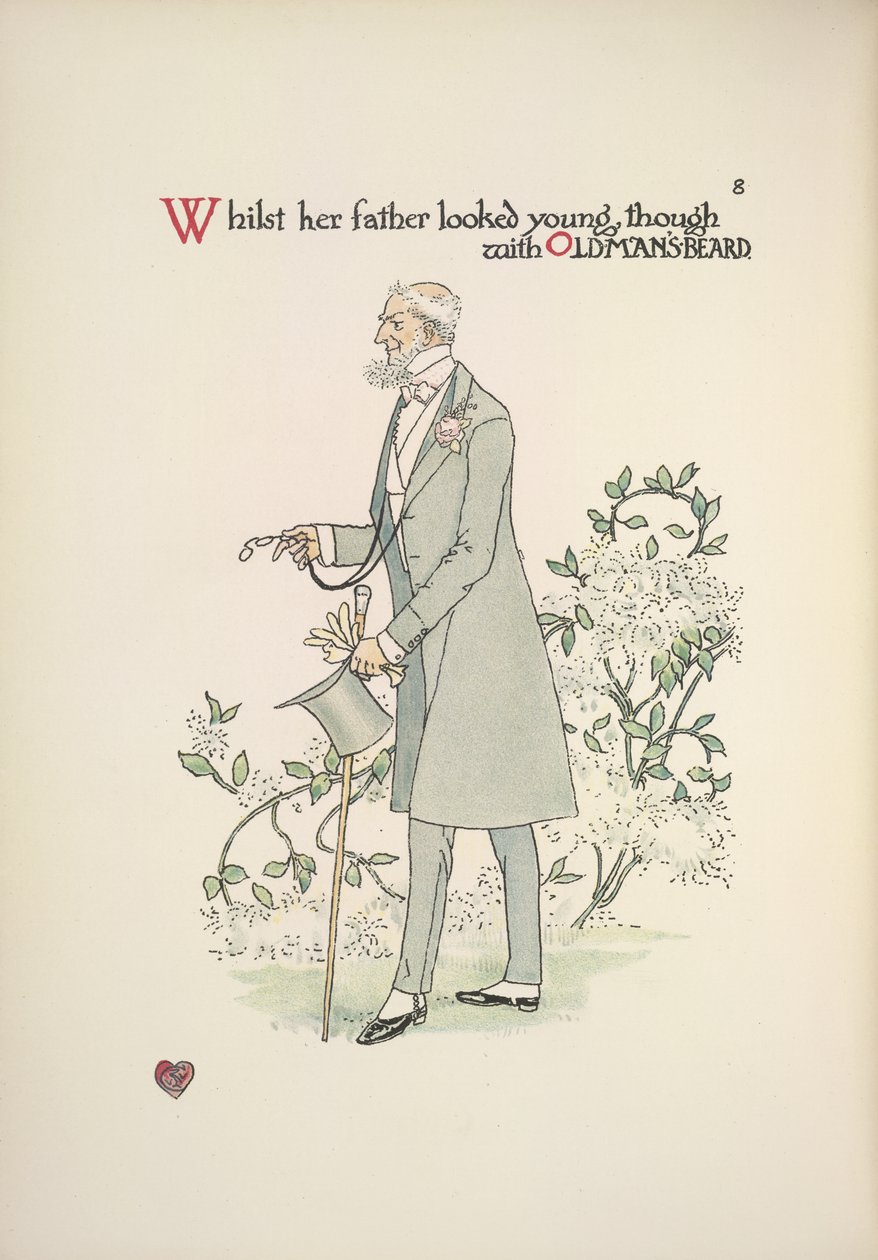 Brudens far i morgonklänning av Walter Crane